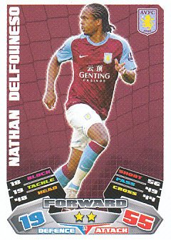 Nathan Delfouneso Aston Villa 2011/12 Topps Match Attax #33